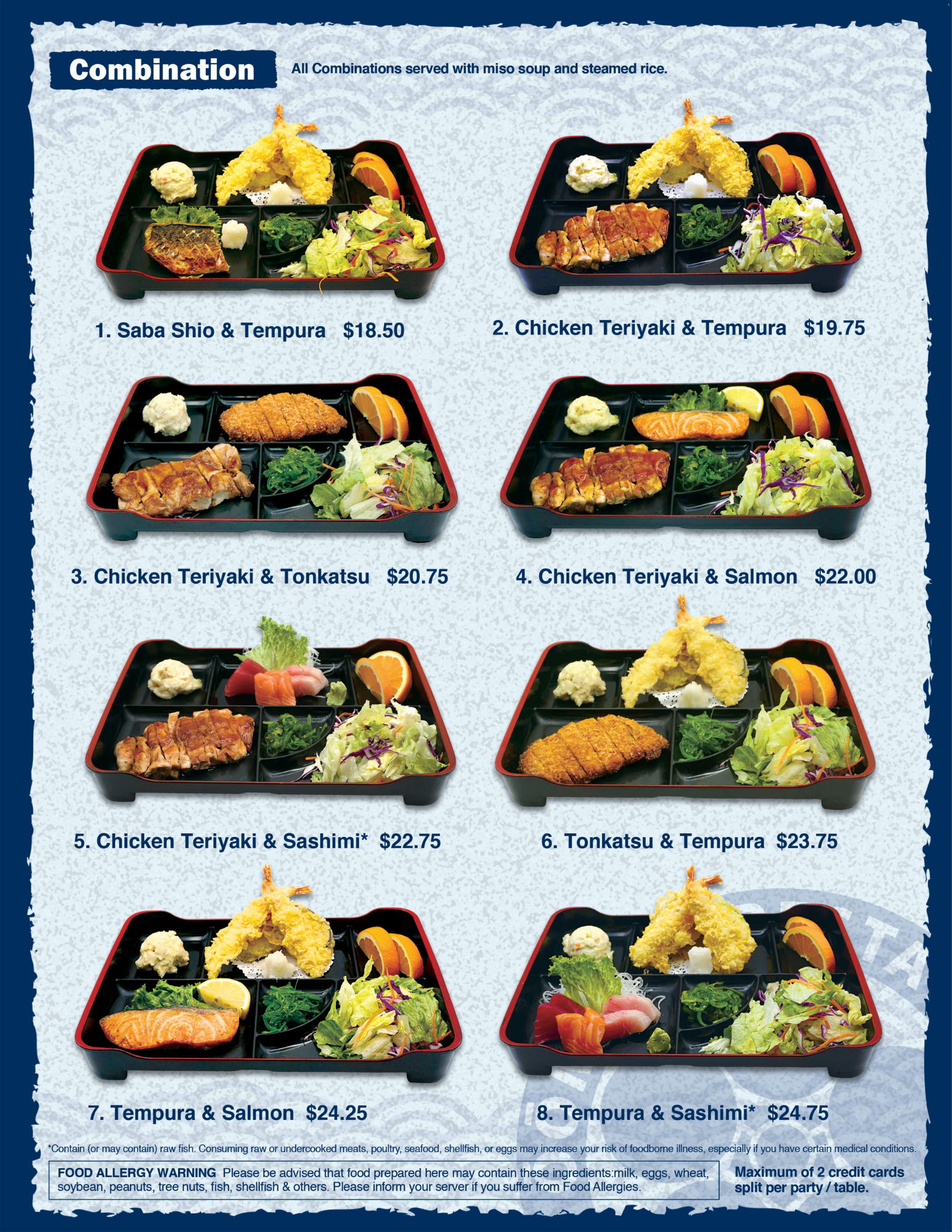Japanese Restaurant Menu | Los Angeles | Oomasa